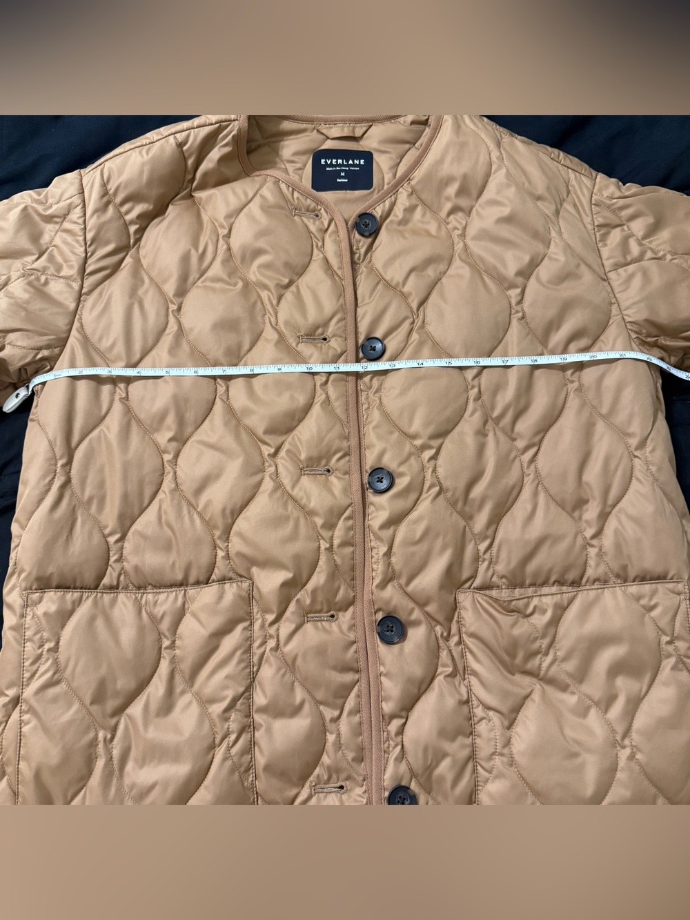 🦋 Everlane| The Quilted Liner Jacket Tawny Brown PrimaLoft Size M - Picture 10 of 12